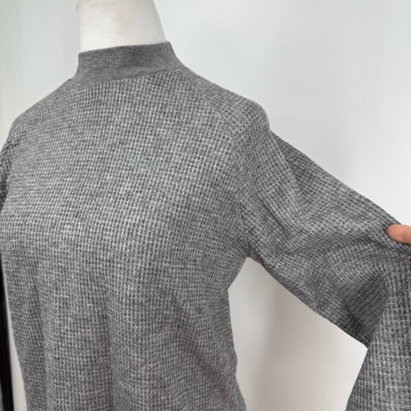 NWT Madewell Waffle-Knit Long-Sleeve Crewneck Tee - Picture 4 of 11